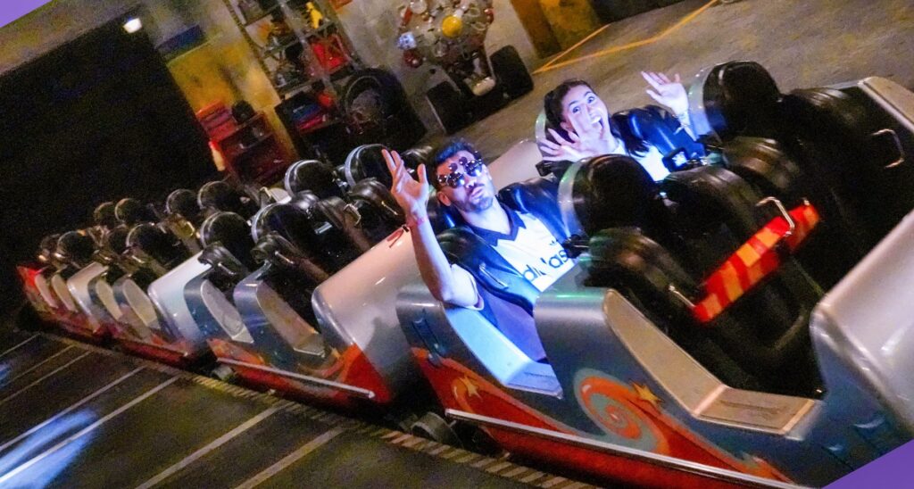 Invited guests get a first-look ride on the Rock ânâ...