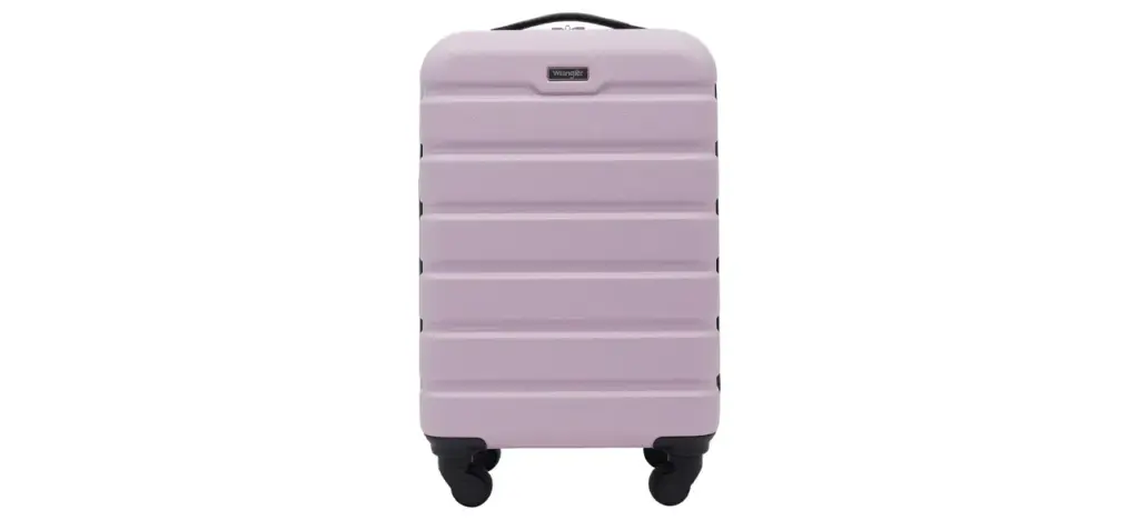 Wrangler Hardside Spinner Carry-On Luggage, Lilac, 22-Inch
