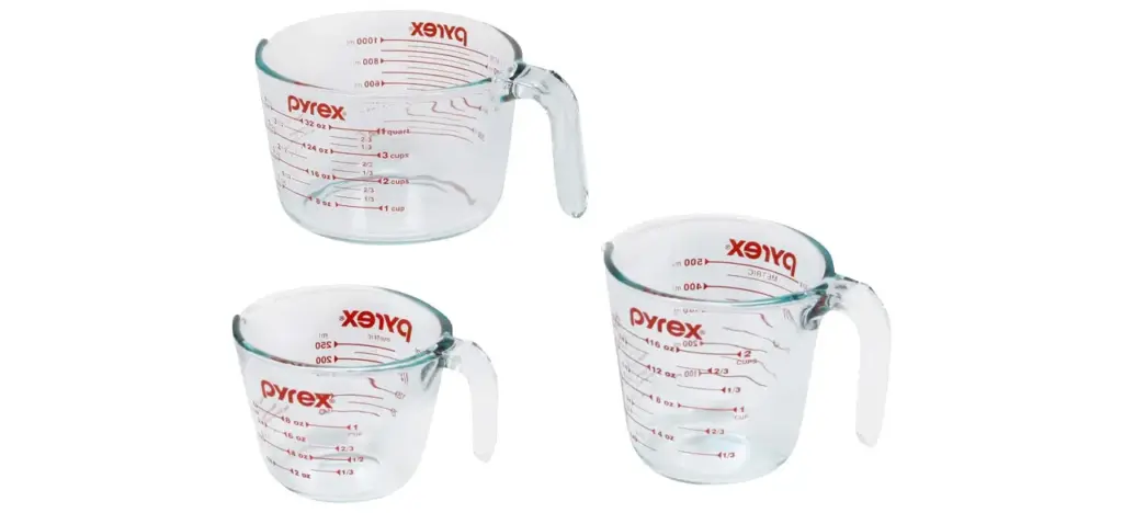 Pyrex 3-Piece Glass Measuring Cup Set