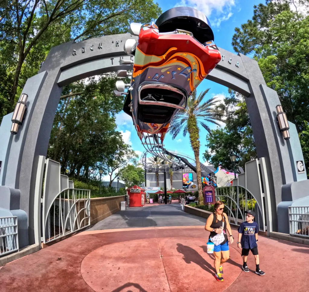 Scenes from the first-look at the Rock ânâ Roller Coaster...