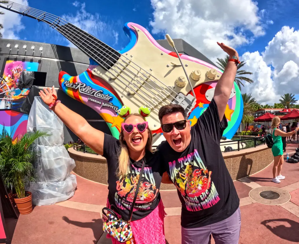 Superfans Caitlyn Haas and Scott Johnson arrive for a first-look...