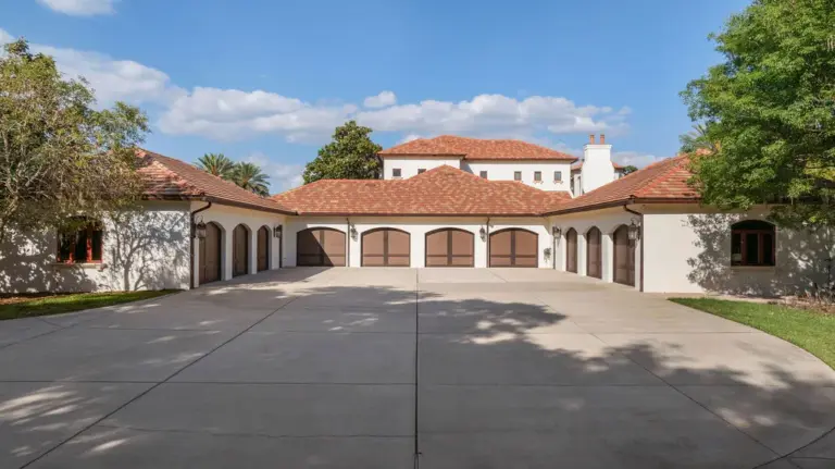 For the automotive enthusiast, the estate includes a 10-car garage...