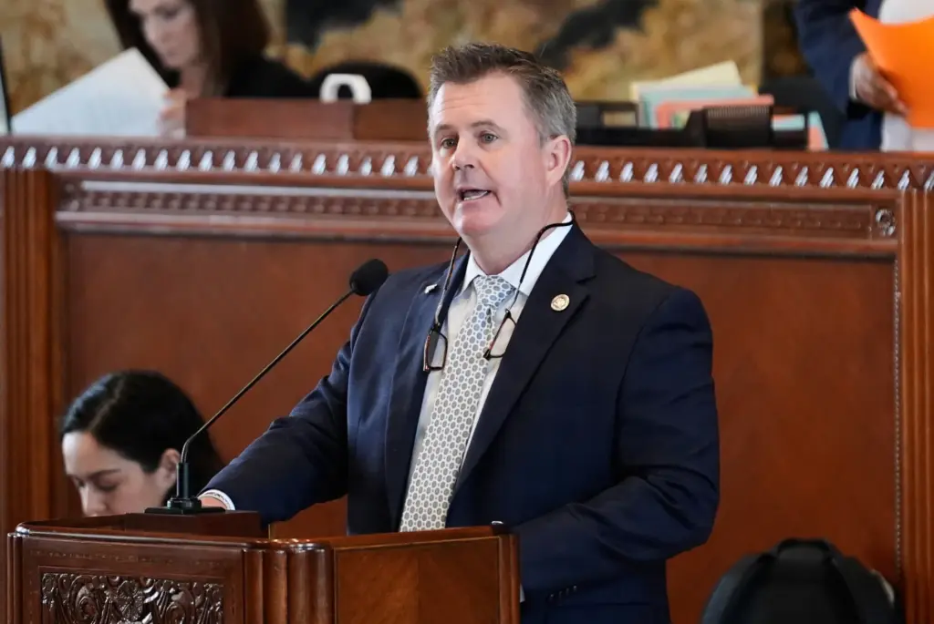 Louisiana Rep. Gerald Beaullieu, IV, R-Dist 48, speaks prior to...