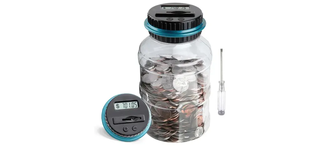 Vcertcpl Digital Coin Counting Bank with LCD Counter
