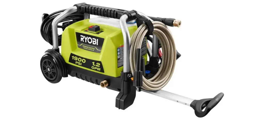 RYOBI RY1419MTVNM 1900 PSI 1.2 GPM Cold Water Wheeled Electric Pressure Washer