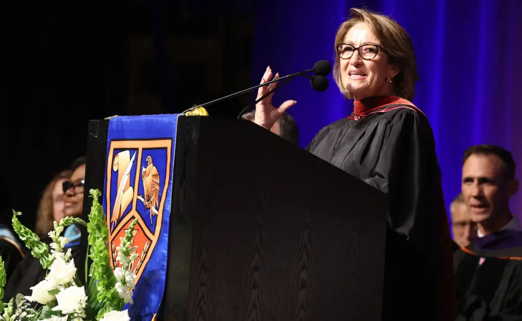 Teresa Jacobs, Orange County School Board chairperson, speaks during West...
