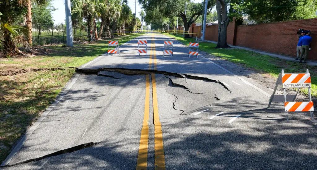Wymore Road in Maitland remains closed after a sinkhole developed...