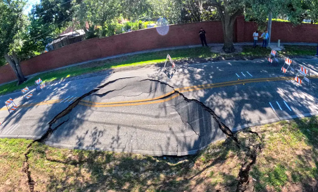 Wymore Road in Maitland remains closed after a sinkhole developed...