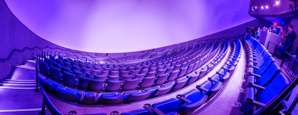 The newly renovated domed theater, now called the The Dome...
