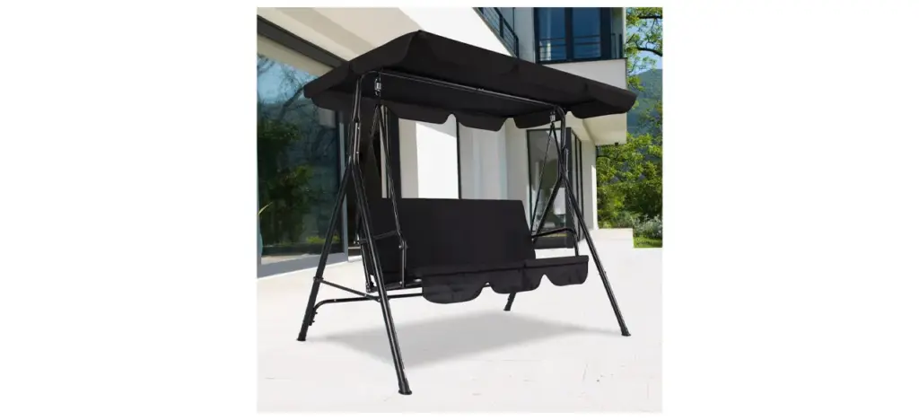 GARTOO Three-seat Patio Swing Chair