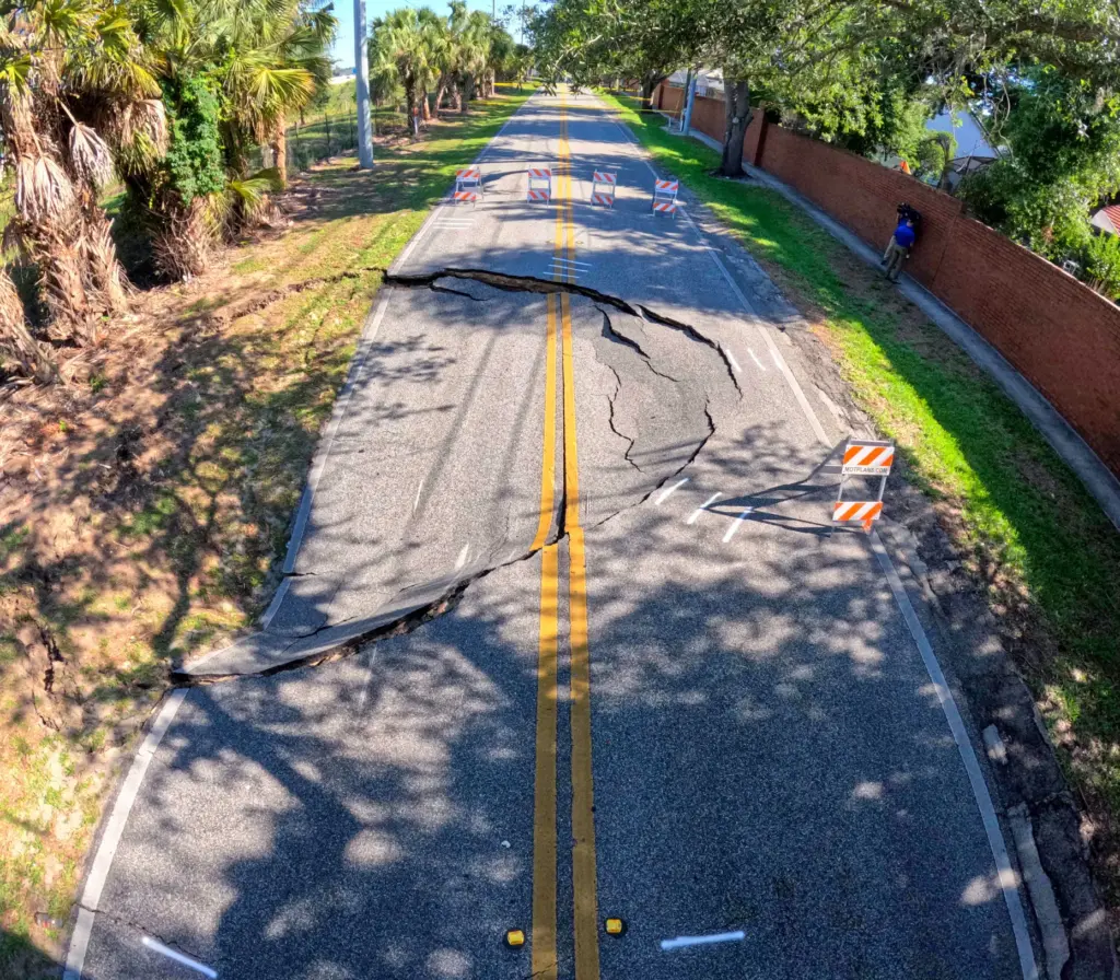 Wymore Road in Maitland remains closed after a sinkhole developed...