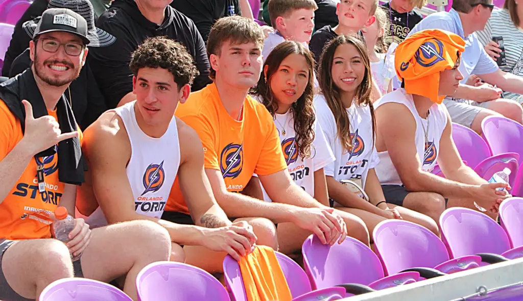 Orlando Storm fans show their support during the Birmingham Stallions...