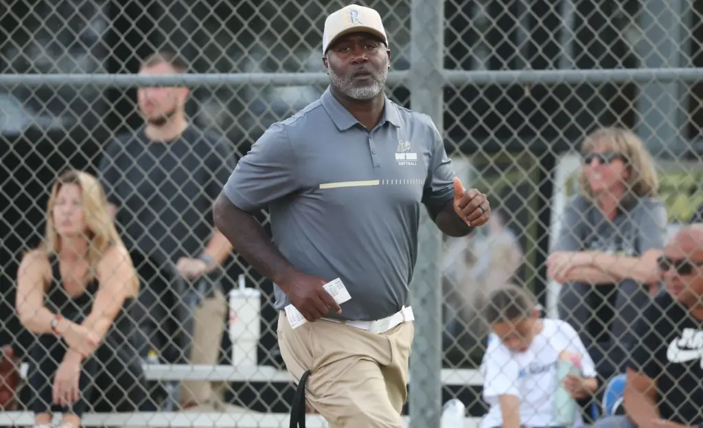 East Ridge High softball coach Al Peterson is pictured during...
