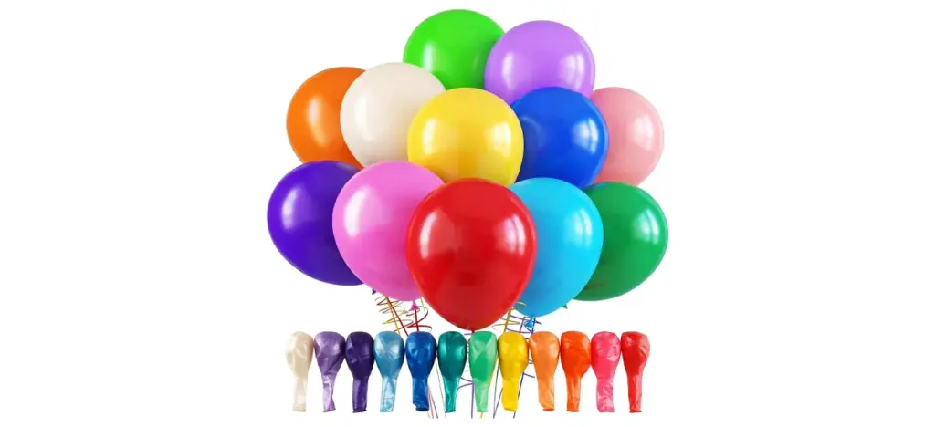 Rubfac Assorted Color Rainbow Party Balloons