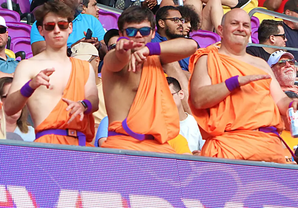 Orlando Storm fans show their support during the Birmingham Stallions...