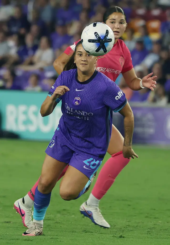 Orlando player Summer Yates chases the ball during the North...