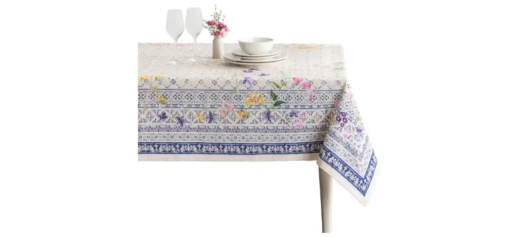 summer-themed tablecloth