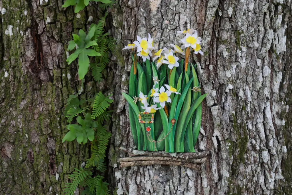 The Fairy Queen Maiaâs door at the Fairy Door Exhibit...