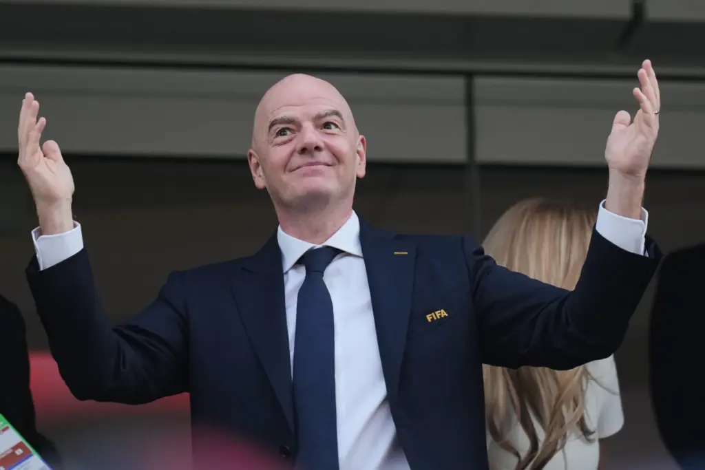 FIFA President Gianni Infantino attends the World Cup Group D...
