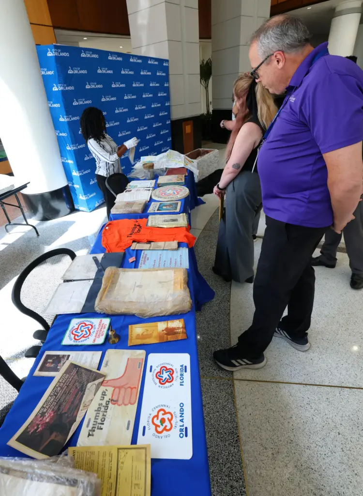 RETRO REVEAL â Some of the memorabilia unveiled during the...