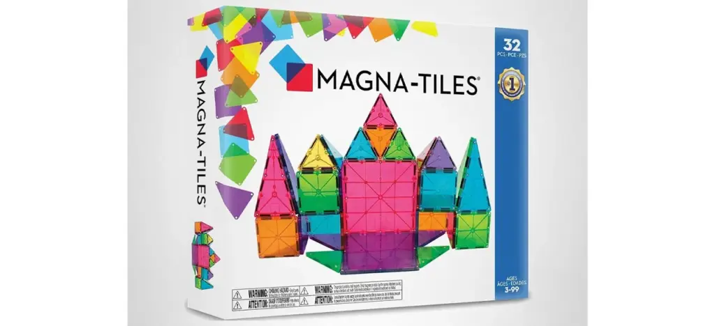 MAGNA-TILES Classic 32-Piece Magnetic Construction Set