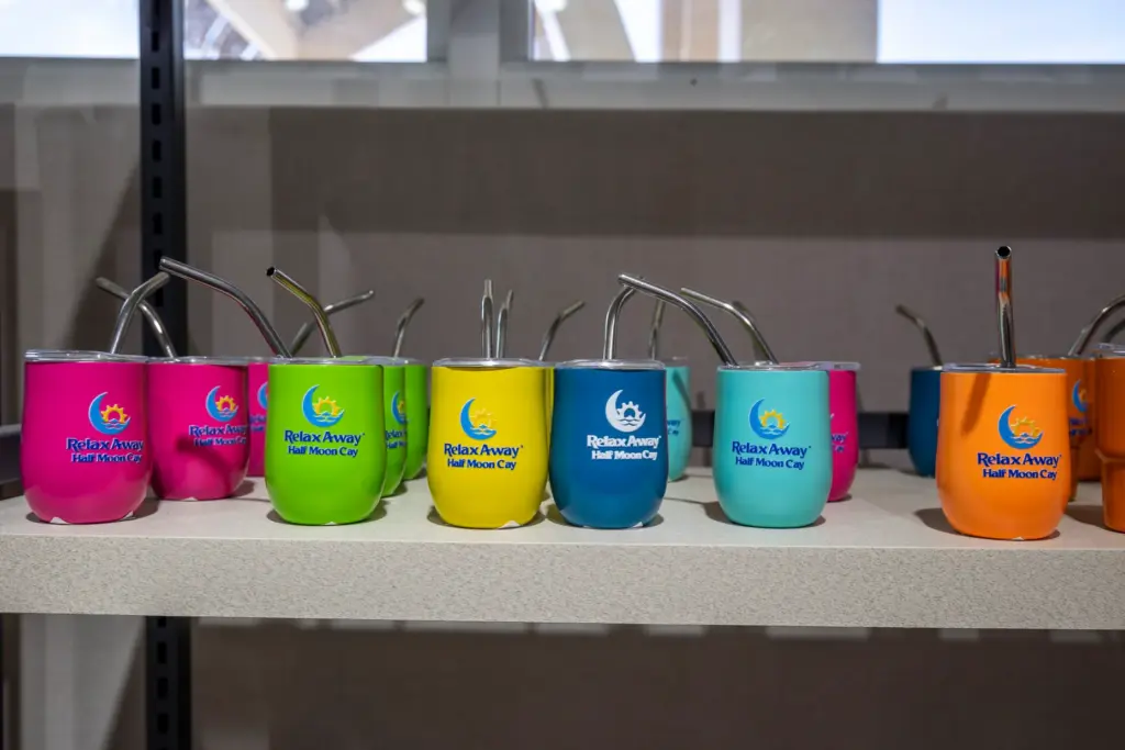 Tiny tumblers are available in the gift shop at RelaxAway,...