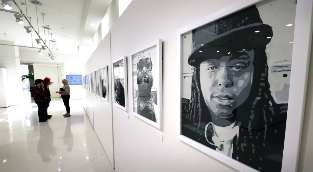 PORTRAITS OF PULSE â Visitors to the Terrace Gallery at...
