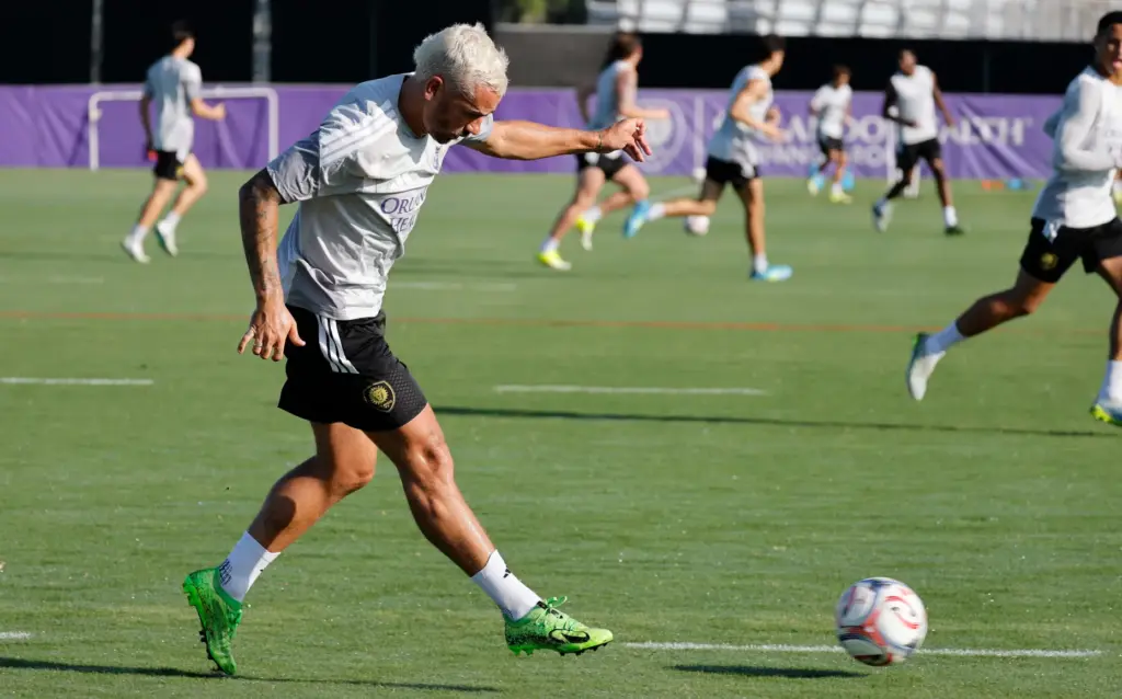 Orlando City's newest international star, Antoine Griezmann from France, joins...