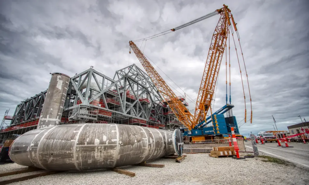Construction tour of the Mobile Launcher 2 ..at Kennedy Space...