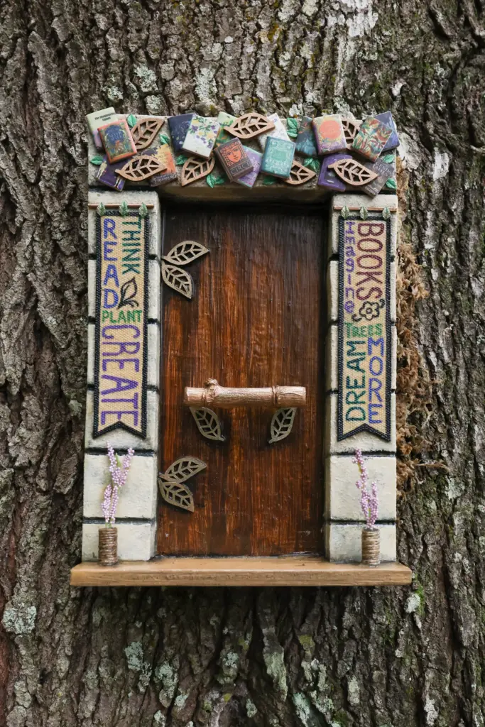 The book fairy Cassian's door at the Fairy Door Exhibit...