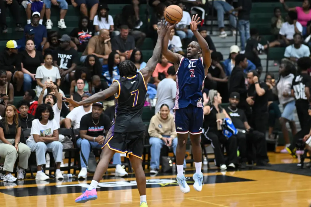 Team DCâs Aboubacar âABâ Camara (2) goes up to shoot...