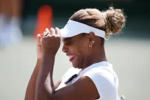 Serena Williams gave herself a pep talk to play singles at Wimbledon at age 44