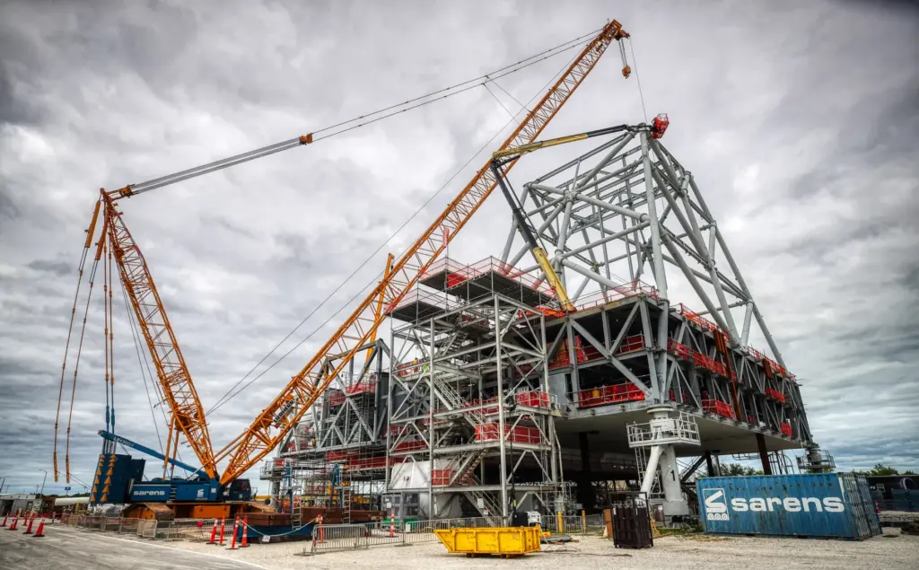 Construction tour of the Mobile Launcher 2 ..at Kennedy Space...