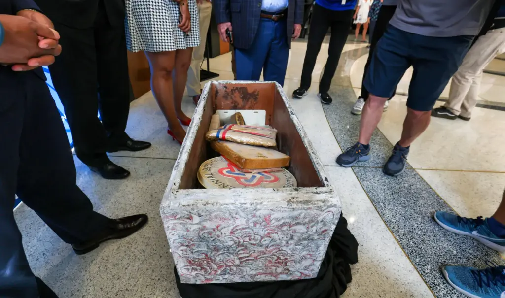 The 50-year-old time vault at Orlando City Hall that opened...