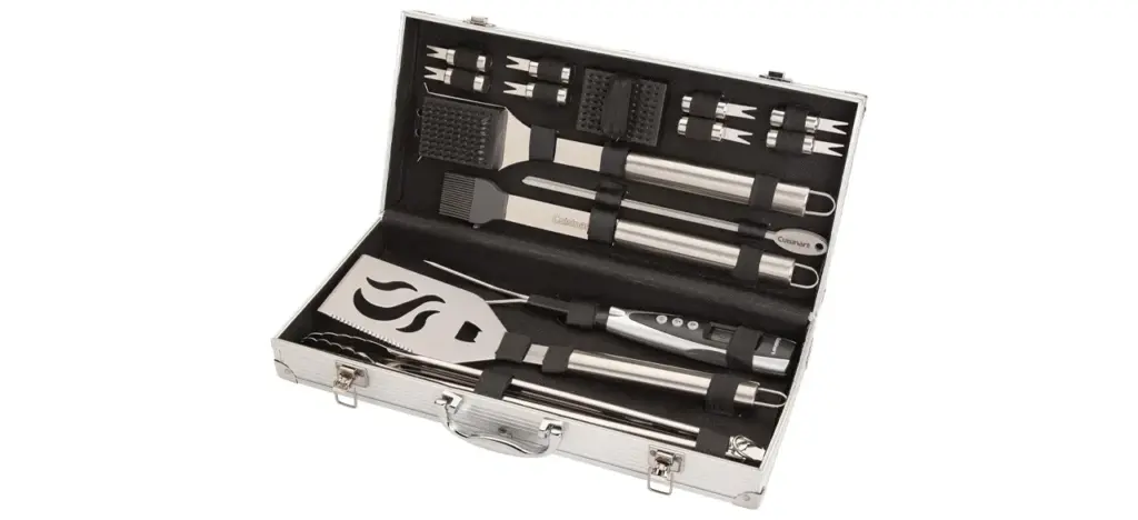 Cuisinart 20-Piece Deluxe Stainless Steel Grill Tool Set