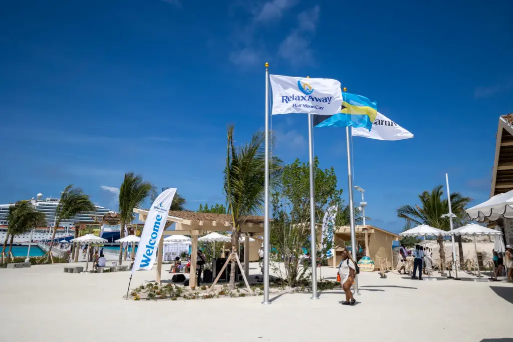A new welcome plaza greets guests at RelaxAway, Half Moon...