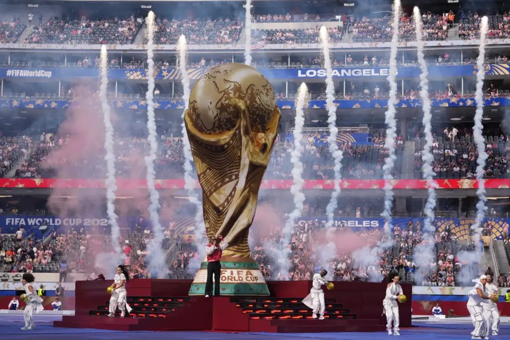 Future performs during the opening ceremony for the World Cup...