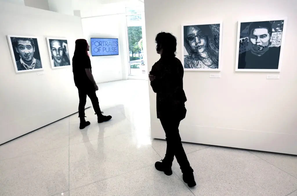 PORTRAITS OF PULSE â Visitors to the Terrace Gallery at...