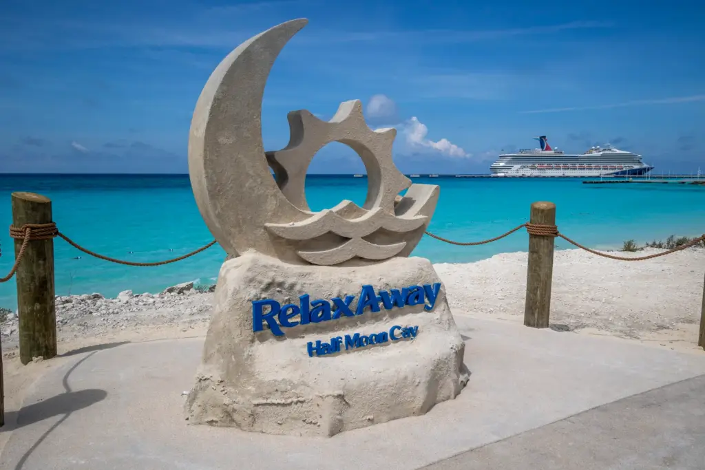 Waterfront photo ops are available at RelaxAway, Half Moon Cay,...