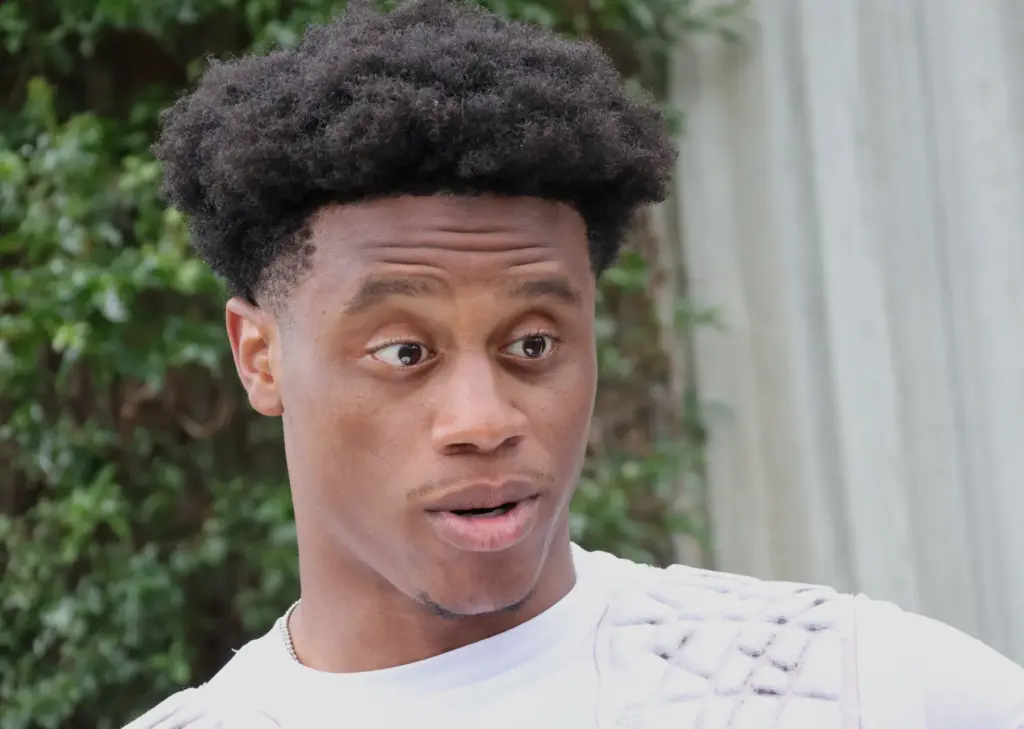 Miami Dolphins cornerback Jason Marshall Jr. speaks to the media...