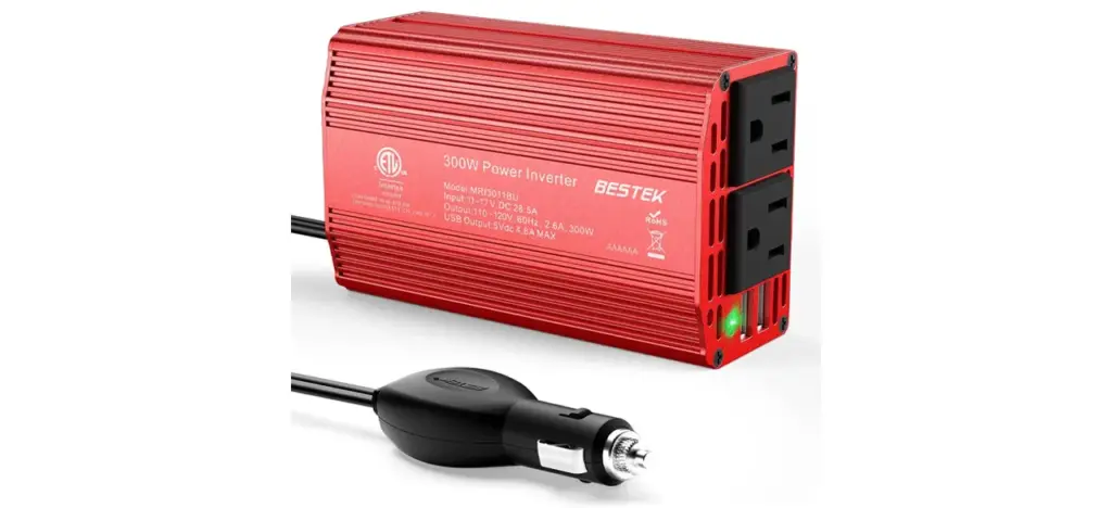 BESTEK Power Inverter Car Plug Adapter Outlet