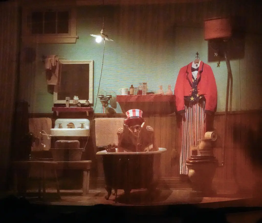 A scene from Walt Disney's Carousel of Progress showcases the...