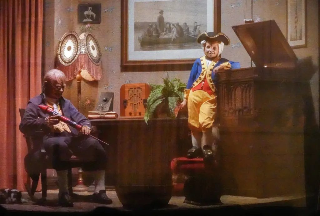 A scene from Walt Disney's Carousel of Progress showcases the...