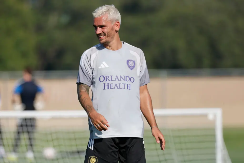 Orlando City's newest international star, Antoine Griezmann from France, joins...