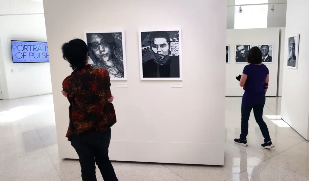 PORTRAITS OF PULSE â Visitors to the Terrace Gallery at...