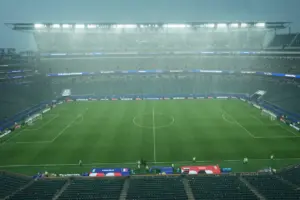 World Cup sees first weather delay as fans cleared from seats at France-Iraq match in Philadelphia