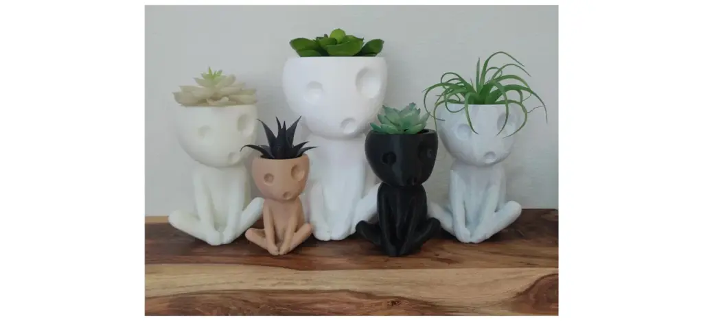 Kawaii 3D Studio Kodama Japanese Tree Spirit Planter