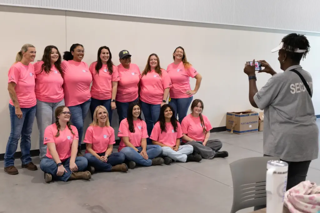 Camp Garneyâs counselors, all women in construction and engineering industries,...