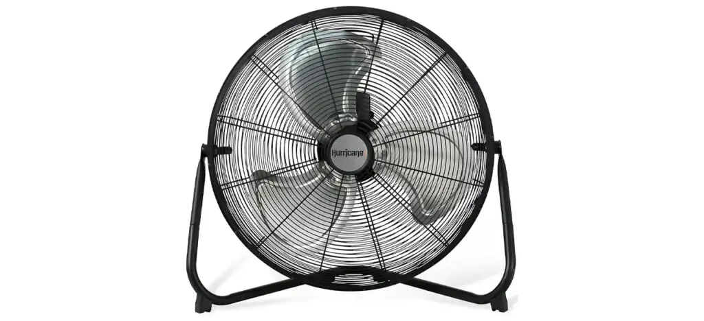 Hurricane Pro Heavy-Duty High Velocity Metal Blade Floor Fan with 3 Speeds