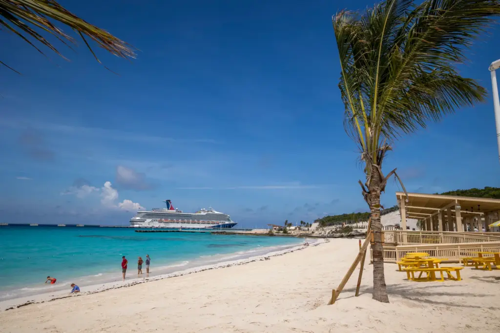 The Carnival Sunrise is the first ship to visit the...